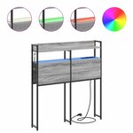 vidaXL Tête de lit de rangement Sonoma gris 75 cm Bois d'ingénierie
