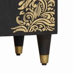 vidaXL Armoire d'évier Noir 62 x 33 x 58 cm Bois de mangue massif