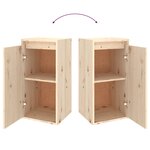 vidaXL Meubles TV 2 Pièces Bois massif de pin