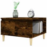 vidaXL Table basse chêne fumé 55x55x36 5 cm bois d'ingénierie