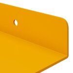 vidaXL Étagère flottante 4 Pièces Jaune moutarde 80 x 9 x 2 5 cm Acier