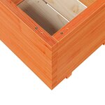 vidaXL Jardinière cire marron 60x60x49 5 cm bois de pin massif