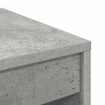 vidaXL Bureau Gris béton 60 x 40 x 76 cm Bois d'ingénierie