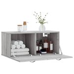 vidaXL Armoire murale sonoma gris 80x36 5x35 cm bois d'ingénierie