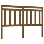 vidaXL Tête de lit Marron miel 146x4x100 cm Bois massif de pin