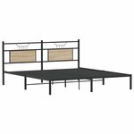 vidaXL Cadre de lit sans matelas chêne sonoma 160x200 cm