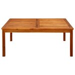 vidaXL Table basse de jardin 110x110x45 cm Bois solide d'acacia