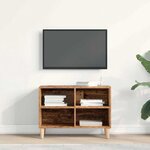 vidaXL Meuble TV Bois ancien 69 5 x 30 x 50 cm Bois d'ingénierie