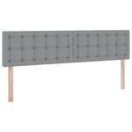 vidaXL Lit de Rangement Gris clair 200 x 200 cm Cuir synthétique