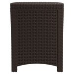 vidaXL Boîte de rangement de jardin 39x39x46 cm Rotin PP Marron