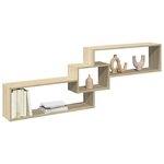 vidaXL Armoire murale 158x18x53 cm chêne sonoma bois d'ingénierie