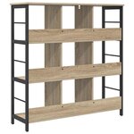 vidaXL Étagère Chêne Sonoma 102 x 32 x 104 5 cm Bois d'ingénierie