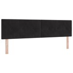 Lit à ressorts vidaXL avec matelas et LED Noir 180x200 cm Velours