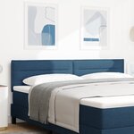 vidaXL Tête de lit Design Lignes Bleue 90 cm Tissu