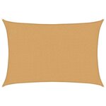 vidaXL Voile d'ombrage 160 g/m² rectangulaire sable 2x3 m PEHD