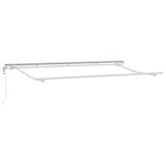 vidaXL Auvent Rétractable Anthracite Blanc Gris