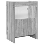 vidaXL Armoire sous évier de salle de bain Sonoma gris