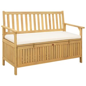 vidaXL Banc de rangement 2 -Seater 120 x 63 x 84 cm Rectangulaire