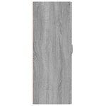 vidaXL Armoire suspendue Sonoma gris 69 5x34x90 cm Bois d'ingénierie