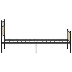 vidaXL Cadre de lit sans matelas chêne sonoma 100x190 cm