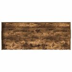 vidaXL Cadre de lit avec rangement avec tiroir Chêne fumé 80 x 200 cm