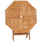 vidaXL Ensemble à manger de jardin 5 Pièces Bois de teck massif