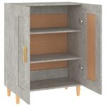 vidaXL Buffet Gris béton 69 5x34x90 cm Bois d'ingénierie