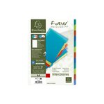 EXACOMPTA Intercalaires FOREVER en polypropylène 3/10e assortis touches neutres format A4