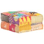 vidaXL Pouf 60x70x36 cm Patchwork Tissu