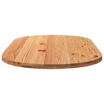 vidaXL Dessus de table 200x100x4 cm bois de chêne massif ovale