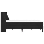 vidaXL Cadre de lit avec matelas Noir 120 x 200 cm Velours