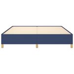 vidaXL Cadre de lit sans matelas bleu 180x200 cm tissu