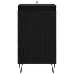 vidaXL Buffet Chêne noir 40 x 35 x 70 cm Bois d'ingénierie