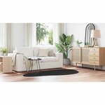 vidaXL Tapis HUARTE Noir 100 x 200 cm Polyester