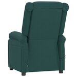 vidaXL Fauteuil électrique de massage Vert foncé Tissu