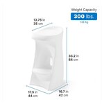 Tabouret de piscine blanc Vero