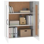 vidaXL Armoire murale suspendue Blanc brillant 69 5x32 5x90 cm