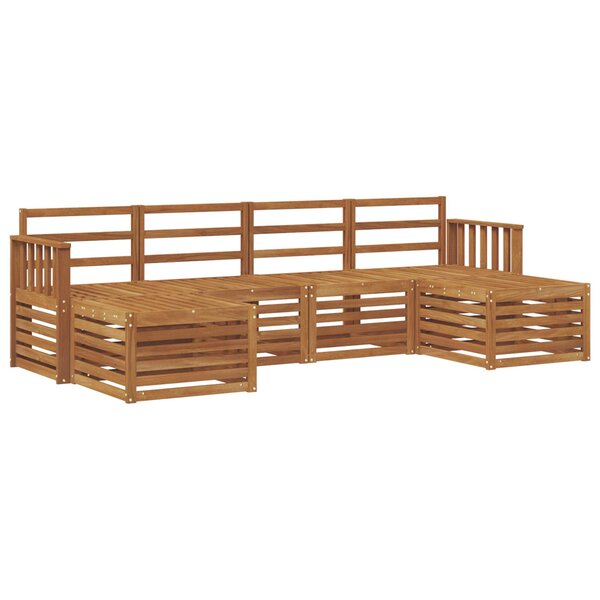 vidaXL Ensemble de canapés d'extérieur 6 pc Naturel