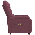 vidaXL Fauteuil électrique de massage Violet Tissu