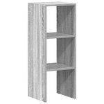 vidaXL Bibliothèque empilable sonoma gris 30x30x80 cm bois ingénierie