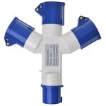 Proplus séparateur de prises industriel à 3 voies 16a