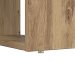vidaXL Bureau avec rangement Chêne artisanal 113x54x120 cm Bois d'ingénierie