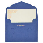 PAPERTREE GAÏA 5 x Mini Enveloppe Message + carte 8 5x6cm Bleu