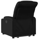 vidaXL Fauteuil inclinable de massage électrique noir similicuir