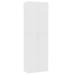 vidaXL Armoire de bureau Blanc 60 x 32 x 190 cm Bois d'ingénierie