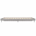 vidaXL Cadre de lit sans matelas sonoma gris 120x190 cm