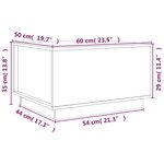 vidaXL Table basse 60x50x35 cm Bois massif de pin
