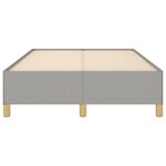 vidaXL Cadre de lit sans matelas gris clair 120x200 cm tissu