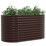 vidaXL Jardinière surélevée Marron 160 x 80 x 81 cm Acier