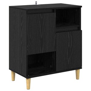 vidaXL Buffet Chêne noir 35 x 60 x 70 cm Bois d'ingénierie